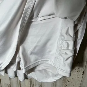 Zyia White Active Tennis‎ Pleated Chill Clubhouse Skort Womens Size Large thumbnail 6