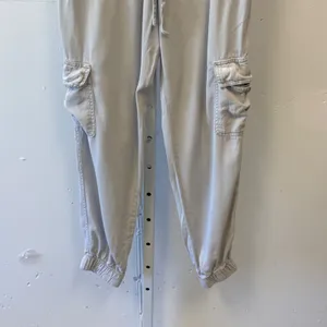 C&C California Women's Lyocell Cargo Jogger Pants Gray Small Utility Relaxed Fit thumbnail 4