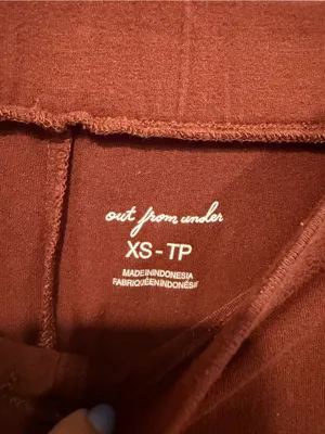 Wide‎ Leg Button Front Out from Under Pants - Rust Brown thumbnail 3