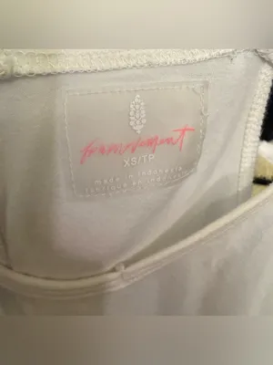 NWOT Free People FP Movement Hot Shot Romper - white - XS thumbnail 11