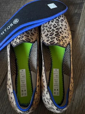Rothy’s The Loafer Leopard Print Round Toe Slip-On Ballet Flats Size 11 Classic thumbnail 7