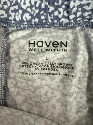 Haven Well Within Organic Cotton Animal Print Pajama Set Size L NWT thumbnail 4