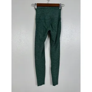 Beyond Yoga Spacedye High Waisted Leggings Forest Green Heather XS USA Made thumbnail 2