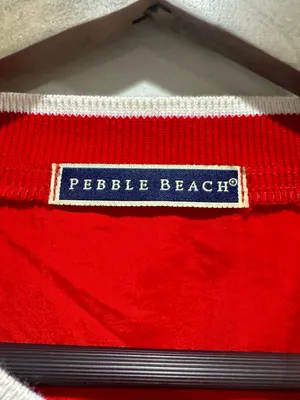 Vintage Pebble Beach Golf Links Embroidered V-Neck Windshirt Classic vintage thumbnail 3