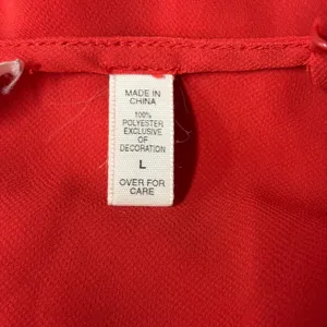 Victoria's Secret Red Sheer Embroidered Babydoll Chemise Nightgown Large thumbnail 6