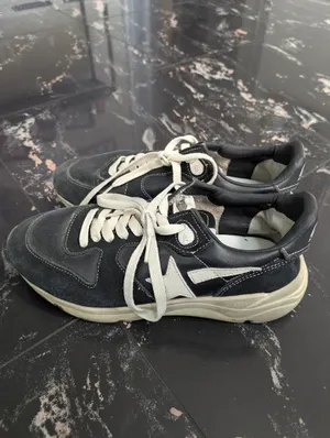 Golden Goose Deluxe Brand Running Sole In Black Nappa And Suede Sneakers thumbnail 4