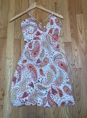 Sky to Moon Mini Paisley Bodycon Dress thumbnail 1