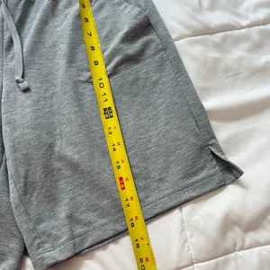Athletic Works Heather Gray Lounge Shorts Womens Medium Drawstring Pockets thumbnail 3