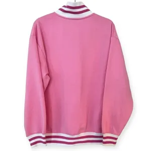 BARBIE Pink 1/4 Zip Sweatshirt Size L NEW thumbnail 6