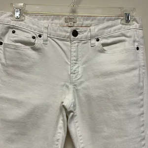 J Crew White Ankle Jeans thumbnail 3