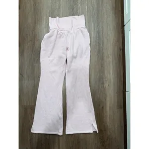 PINK Victoria's Secret Light Pink Flare‎ Sweatpants Foldover Waistband Small thumbnail 2