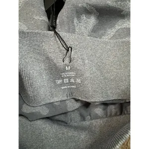 NVGTN NWT Seamless Shorts Size Medium Gray Camo thumbnail 5