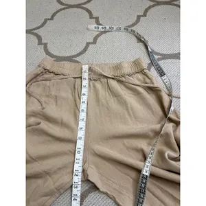 Aakaa pull on wide leg cropped palazzo elastic waistband pants, size medium thumbnail 5