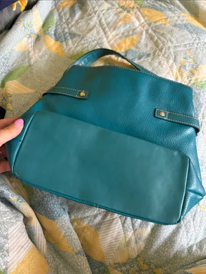 Teal Women's Shoulder Tote Bag Vintage Tommy Hilfiger thumbnail 6