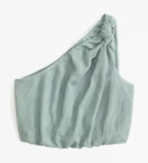Abercrombie One-Shoulder Sage Top thumbnail 1
