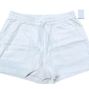 J Crew Point Sur Chambray Seaside Short in Linen Blend White Size Small NWT thumbnail 5