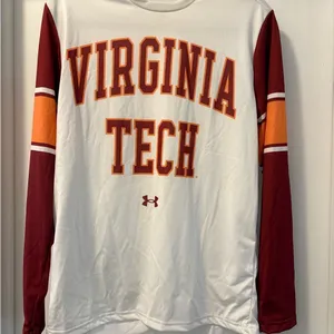 Under Armour VA Tech White Loose Fit Shirt Size Small thumbnail 1