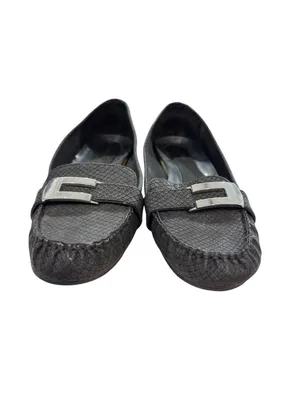 Calvin Klein Flats Women KADYN 10M Black Slip On Casual Shoes EUC thumbnail 3