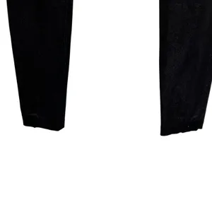 Alice + Olivia x Scoop Zip‎ Front Leggings Pants Low Rise Coated Shiny Black 0 thumbnail 9