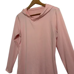 Nike Dri-FIT Womens Medium Pink Long Sleeve Pullover Hoodie Activewear Shirt‎ thumbnail 7