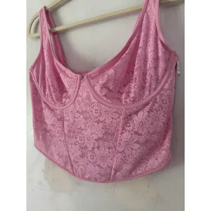 NWT Victoria Secret Pink Corset Lace Tank Top Size XL￼ thumbnail 3