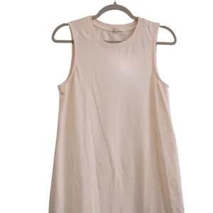 Z Supply XS Sleeveless Knit Shift Mini Dress Cream Cotton Crew Neck Minimalist thumbnail 2