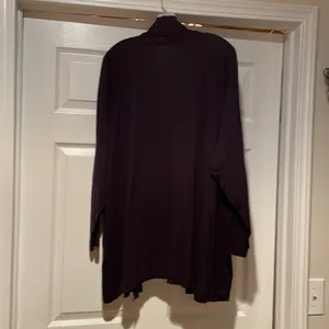 Black Open Front Cardigan by Land’s End thumbnail 3
