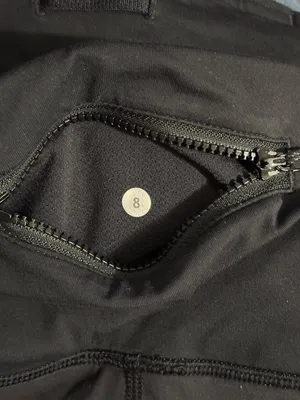 Lululemon Runday Crop 23" Running Tights Black Reflective Zippers Luxtreme 8 thumbnail 8