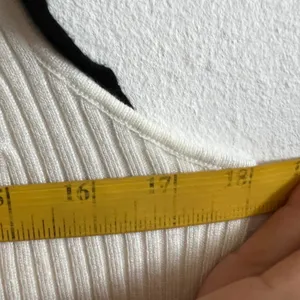 Zara White Ribbed Bow‎ Tank Top Y2K 2000s Coquette Retro Small thumbnail 5