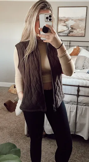 Royal Robbins Brown Puffer Vest thumbnail 1