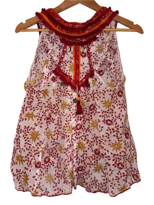 Poupette St Barth Crochet Embellished Tank Size Medium thumbnail 4