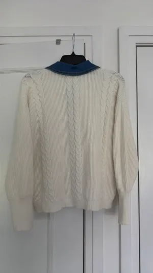 Cyrus Denim Trim Sweater thumbnail 4