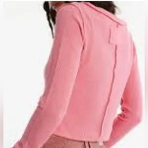 Free People NWOT We The Free Pink Crop Top with Long Sleeves, XL thumbnail 3