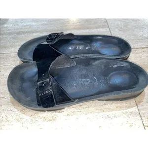 Birkenstock Alpro Black‎ Patient leather Sandals 39 L8 M6 thumbnail 2