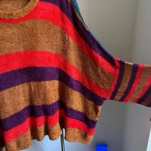 Free People Striped Chenille Oversize Sweater thumbnail 4
