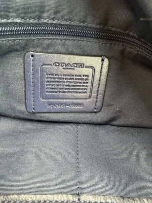 Coach F59325 Navy Blue Pebbled Leather Satchel Crossbody Shoulder Bag thumbnail 6