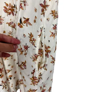 Madewell Ruffle Button Front Trapeze A-line Babydoll Dress Floral Reef Sz Small thumbnail 9