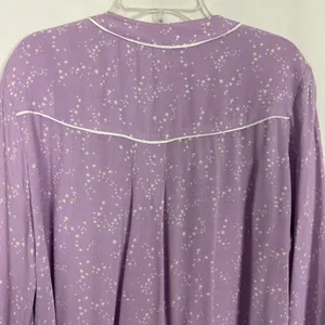 Free People Womens Top S Star Print Oversized Pin Tuck Boho Relaxed Minimalist thumbnail 10