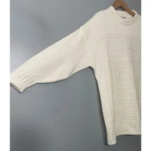 Vintage Cape Cod Plus Size 18W Creamy White Sweater Cottagcore 90s Butter Mom thumbnail 2