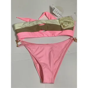 New. L*SPACE and PQ pink bikini. Large. Retails $172 thumbnail 7