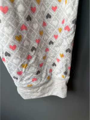 Cuddl Duds XL Lounge Pants with Heart Pattern thumbnail 5