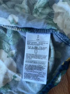 Old Navy Blue Yellow Floral Midi Dress Small Cottagecore Summer Feminine Beach thumbnail 7