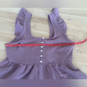 NWOT Pink Lily Mauve Romper thumbnail 6