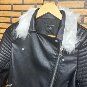 Love Tree Black Faux Leather‎ Jacket Size Medium thumbnail 3