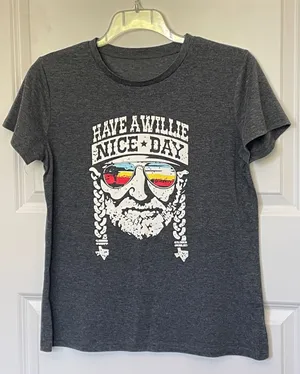 Have a Willie Nice Day Tee Medium Country Music Braids thumbnail 1