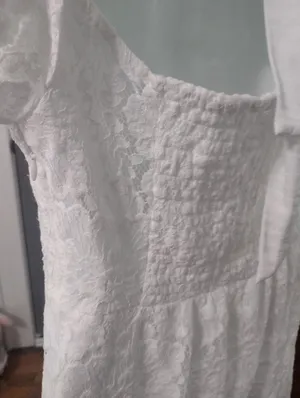 Free People White Hailee Lace Mini Dress with Back Tie thumbnail 5