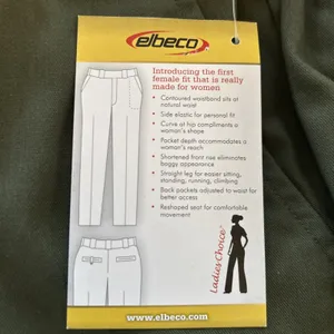 Elbeco Tek3 Womens Size 14 Regular Rise Uniform Cargo Pants Olive Green E9619LCN thumbnail 5