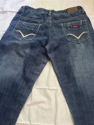 United Colors Of Benetton Dark Blue Straight Leg Jeans with Embellished Pockets thumbnail 6