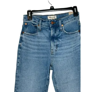 Madewell Women Jeans The Perfect Vintage Hi-Rise Straight‎ Mid Wash Crop 25 NWT thumbnail 4