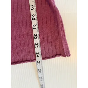 Abercrombie Fitch Merino Wool Ribbed Collared Button Up Top Blouse Purple Size S thumbnail 6